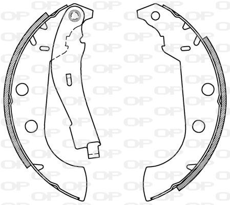 OPEN PARTS Bremžu loku komplekts BSA2064.00